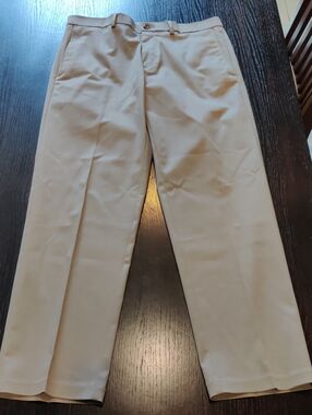 Haggar Tan Chinos - Flat Front Classic Fit